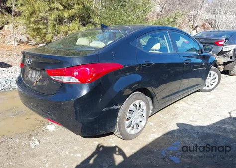 2012 Hyundai Elantra Gls from USA, damaged, VIN 5NPDH4AE7CH092484
